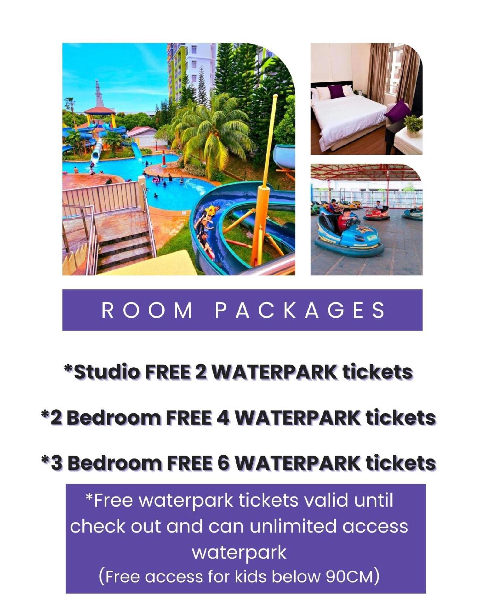 Melaka Town Area Top 1 Family Lovers Water Themepark Suites By Ggm Exterior photo